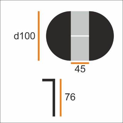 Cтол ОТТАВА-2, 100/145 каньон дуб/муар.чер