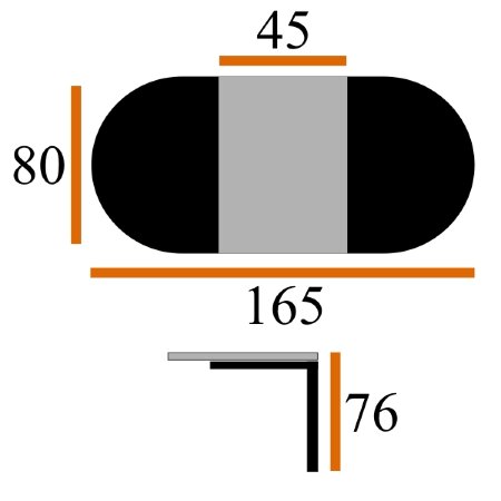 Стол Рио 80*120/ 165 стекло белый