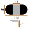 Стол Рио 80*120/ 165 стекло белый