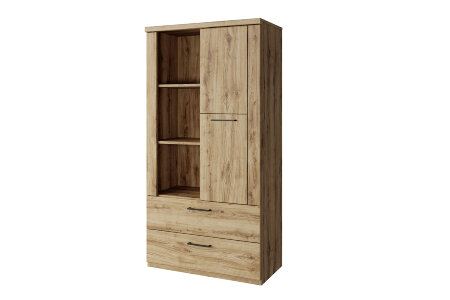 Шкаф ДОРСЕТ (DOORSET) 1D2S3N. Цвет ДУБ НАВАРРА
