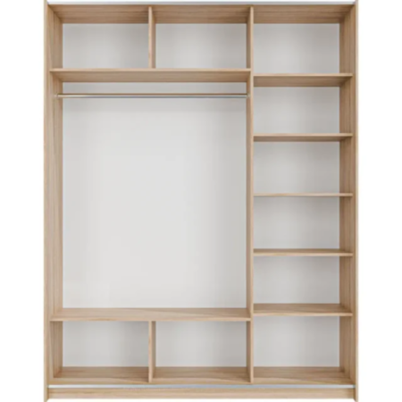 Шкаф-купе Прайм 3-х дверный (ДСП), размер: в.2300*гл570 *ш.1800/2100